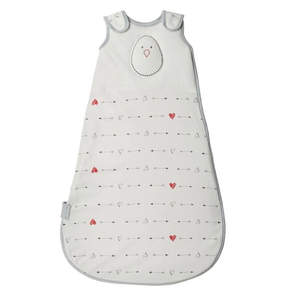 Nested Bean Zen Sleep Sack Premium Weighted Wearable Blanket S 0-6 Months Hearts